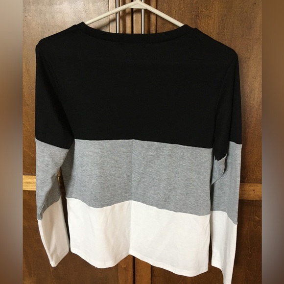 Blooming Jelly block pattern long sleeve casual shirt. - Picture 3 of 4